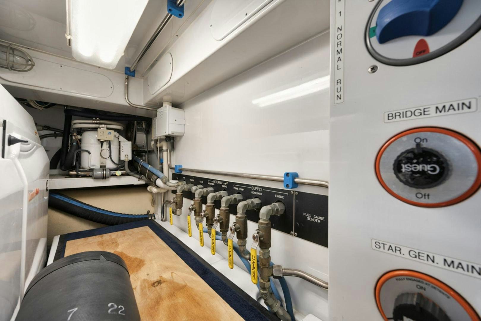 a machine with wires aboard SIR REEL Yacht for Sale