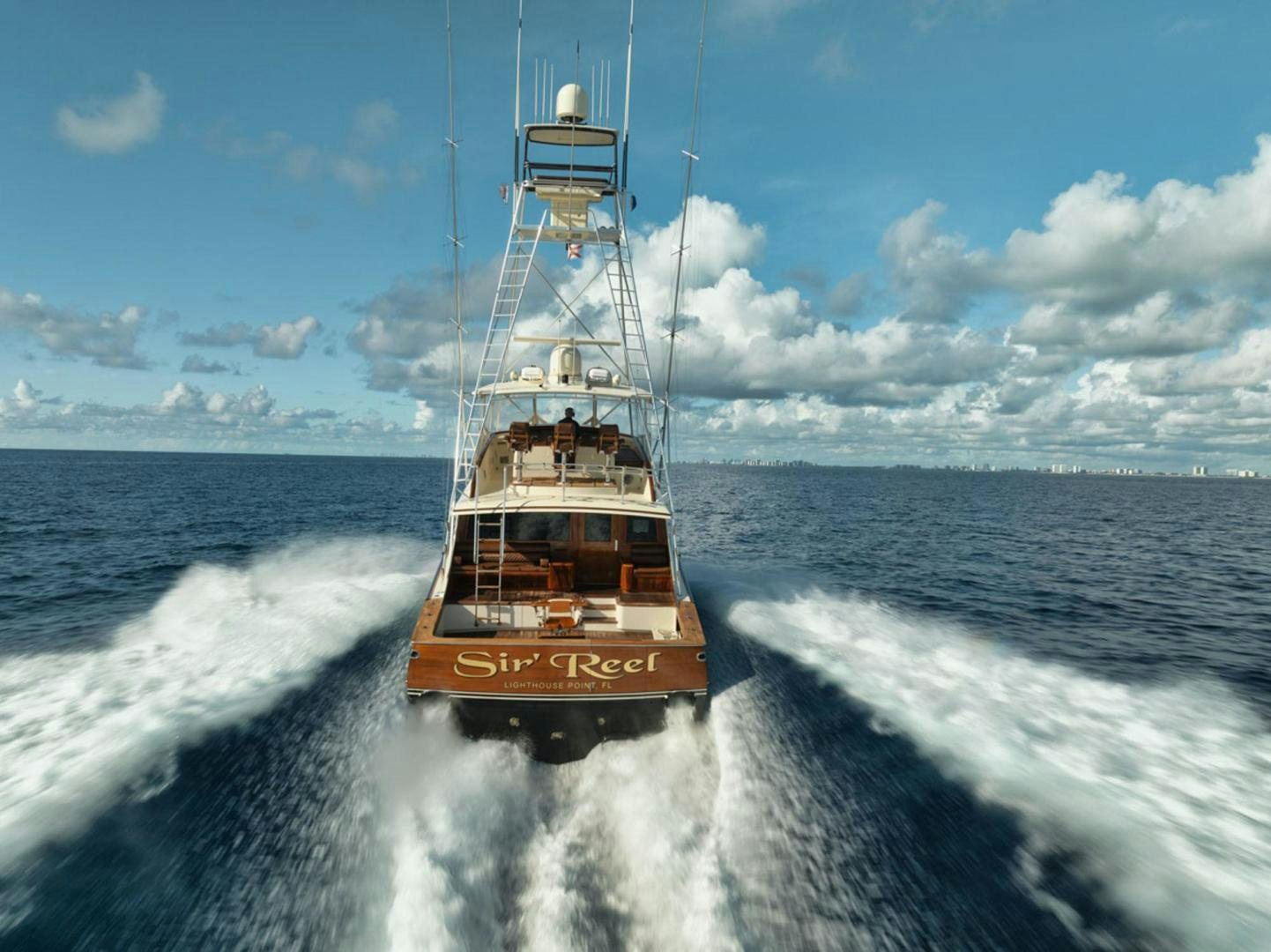 a boat on the water aboard SIR REEL Yacht for Sale