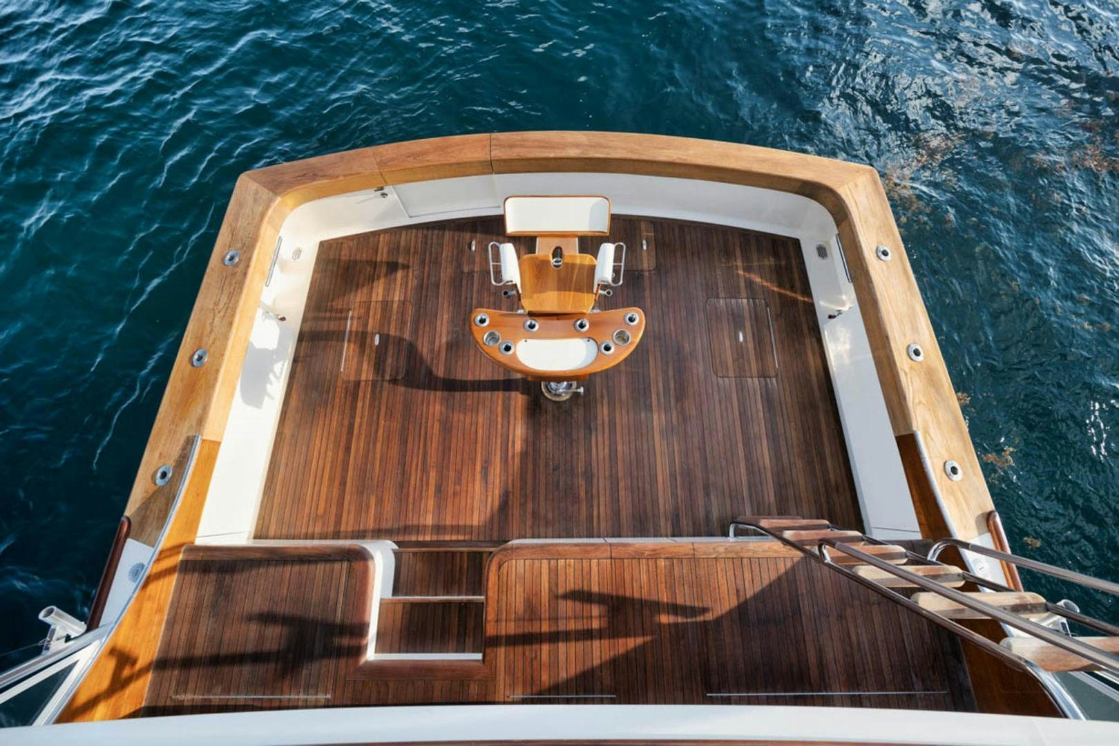 a wooden boat in the water aboard SIR REEL Yacht for Sale