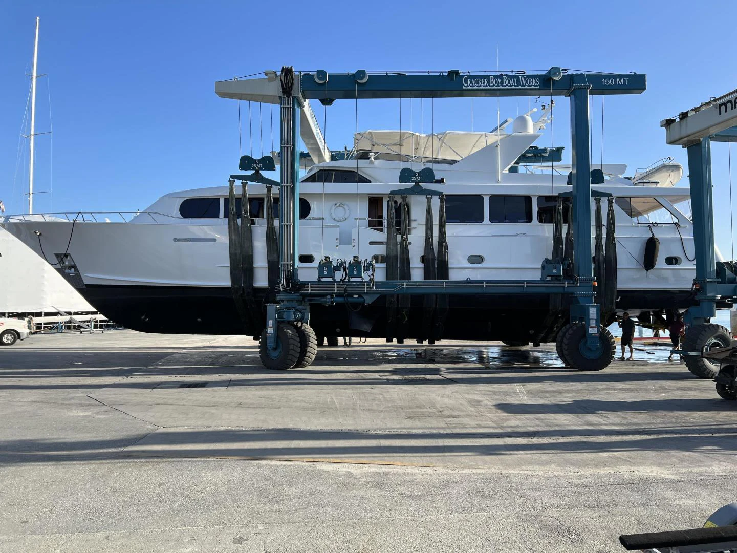 a large white machine aboard MY LADY ALASKA Yacht for Sale