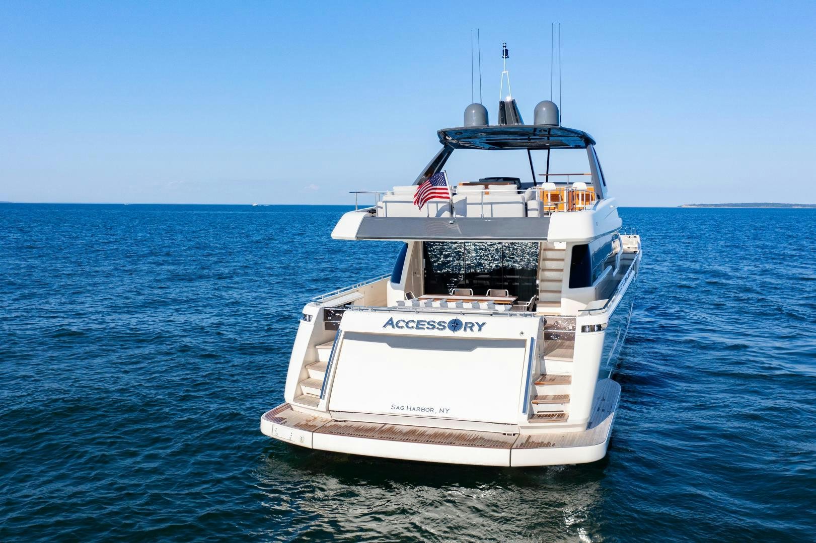a boat in the water aboard FERRETTI 850 Yacht for Sale