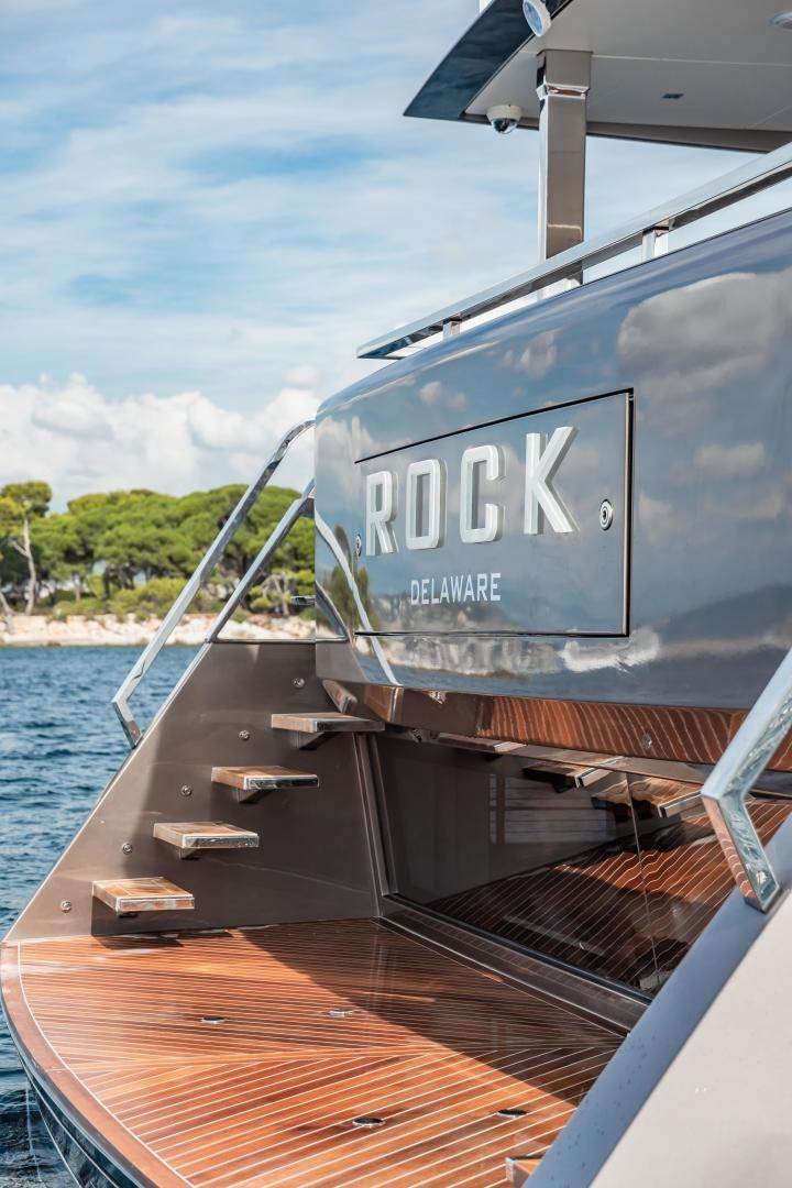 a boat on the water aboard EVADNE ROCK 85 HULL 4 Yacht for Sale