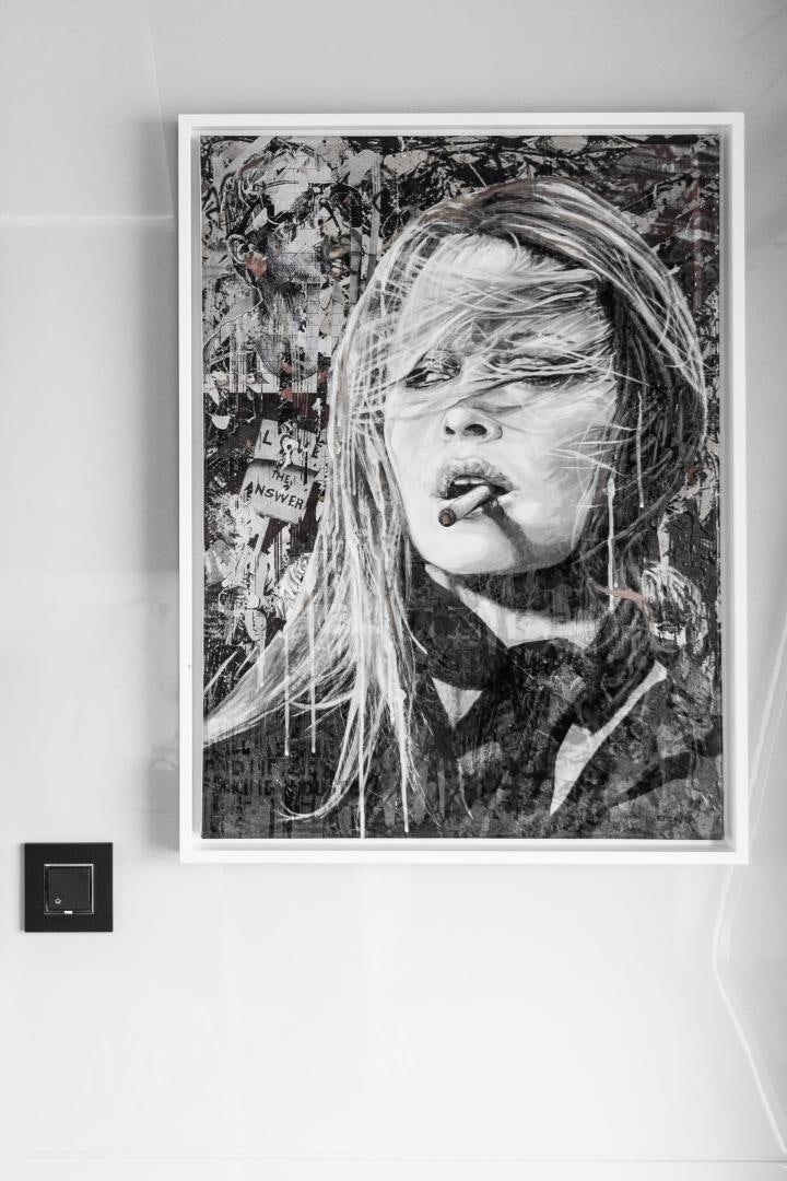 a person with a cigarette in the mouth aboard EVADNE ROCK 85 HULL 4 Yacht for Sale