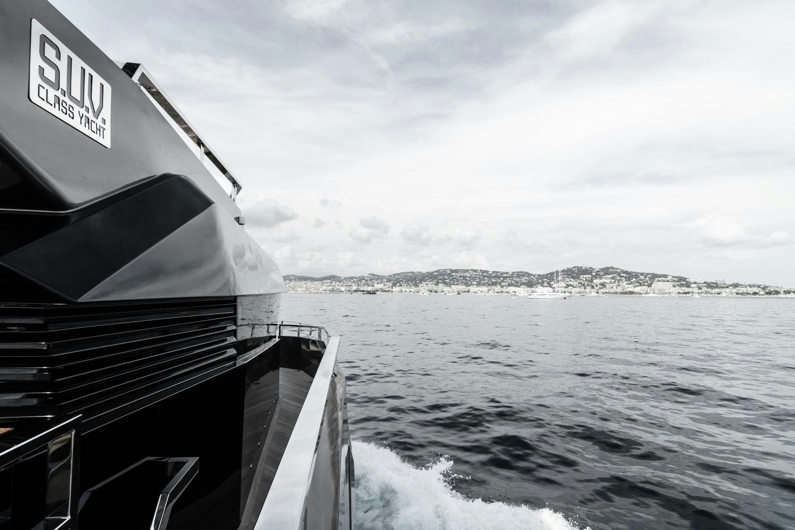 a boat on the water aboard EVADNE ROCK 85 HULL 4 Yacht for Sale