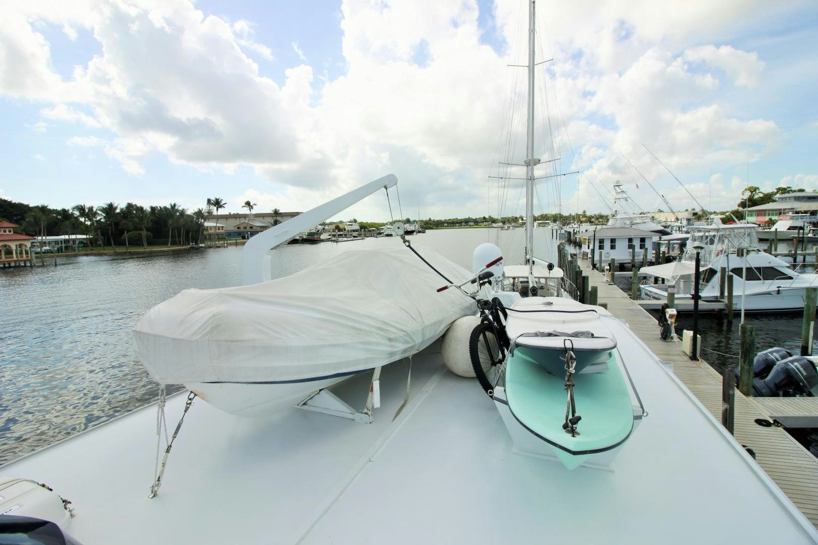 a boat on the water aboard Independence Yacht for Sale