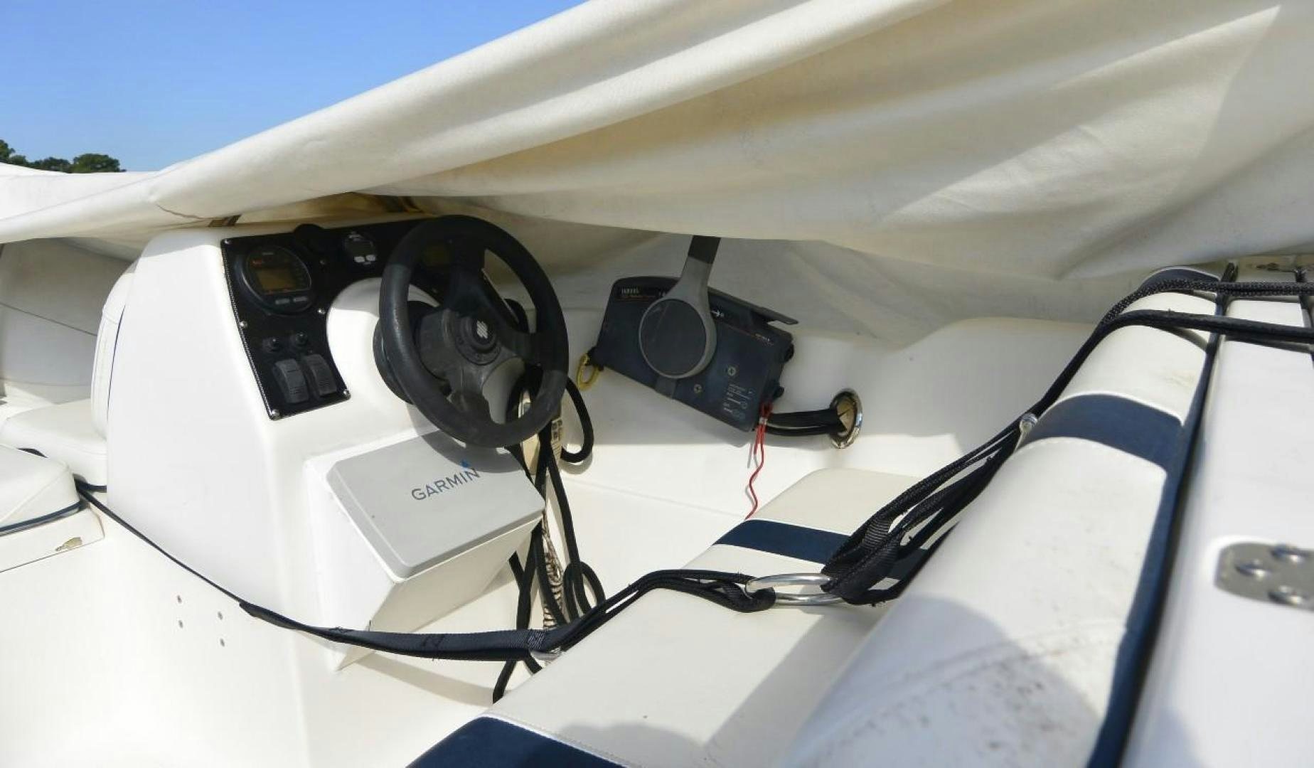 a close-up of a cockpit aboard DOG HOUSE Yacht for Sale