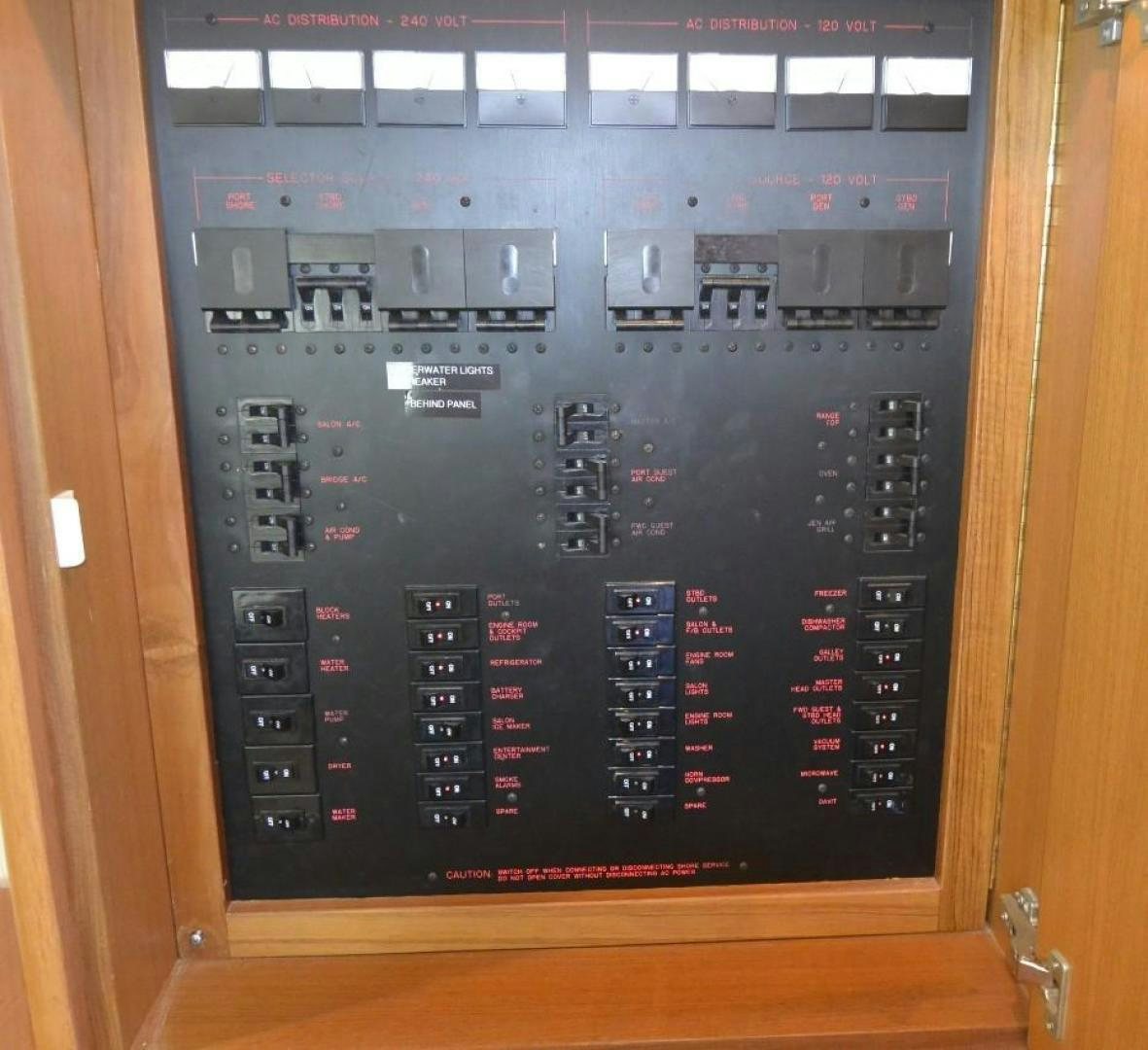 a black computer screen aboard DOG HOUSE Yacht for Sale