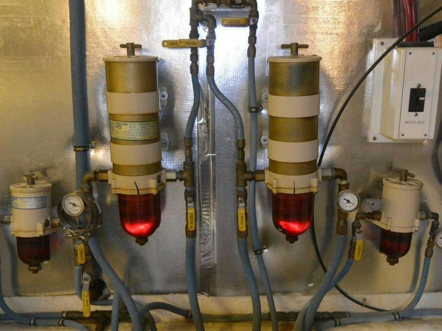 a machine with a cylindrical cylinder aboard DOG HOUSE Yacht for Sale