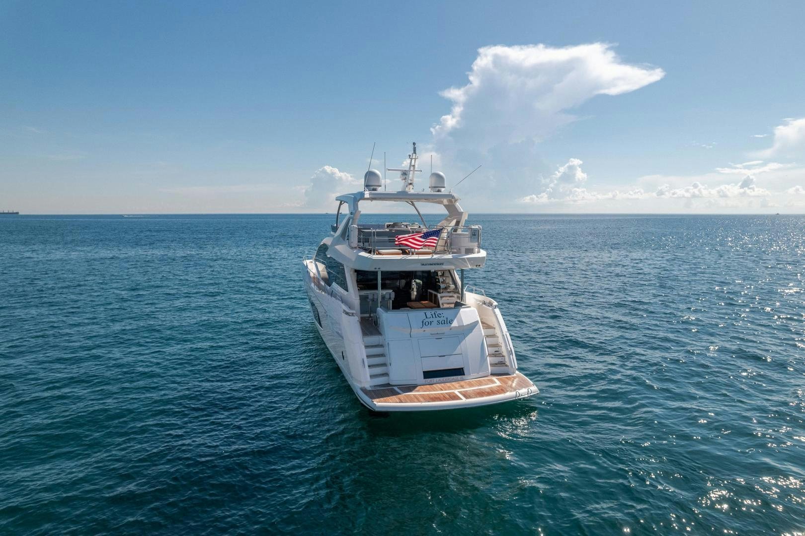 a boat in the water aboard Life for Sale Yacht for Sale