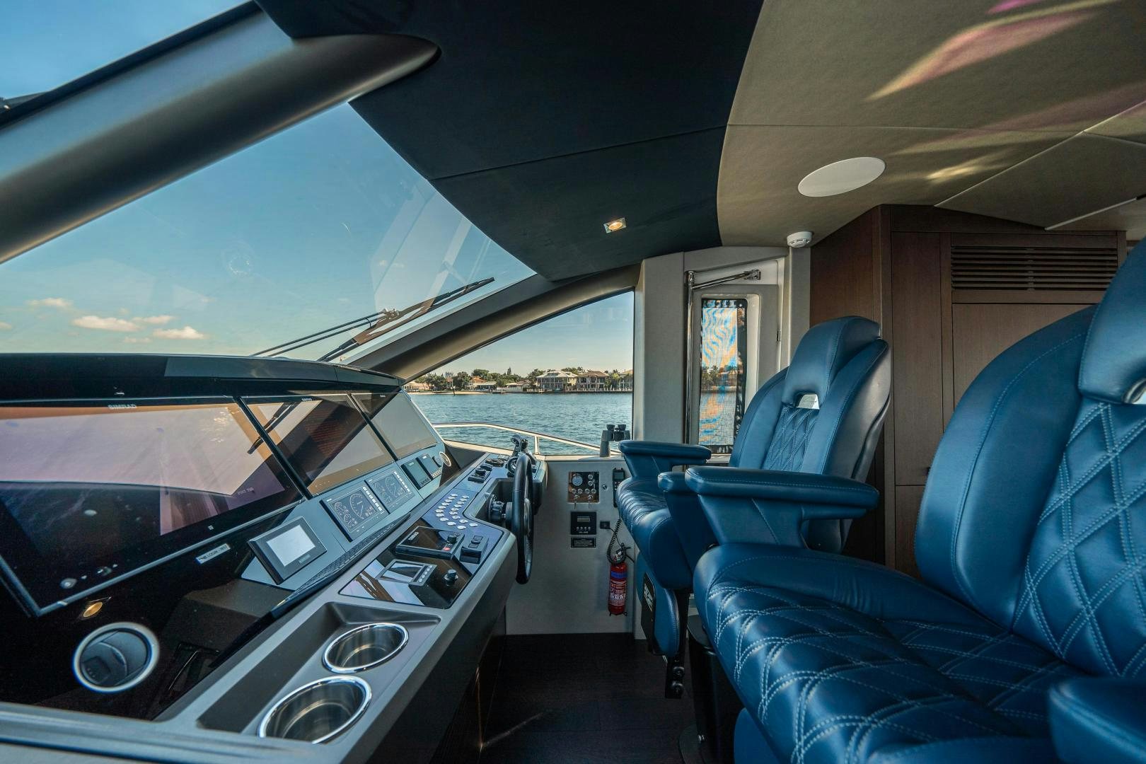 inside of a bus aboard Life for Sale Yacht for Sale