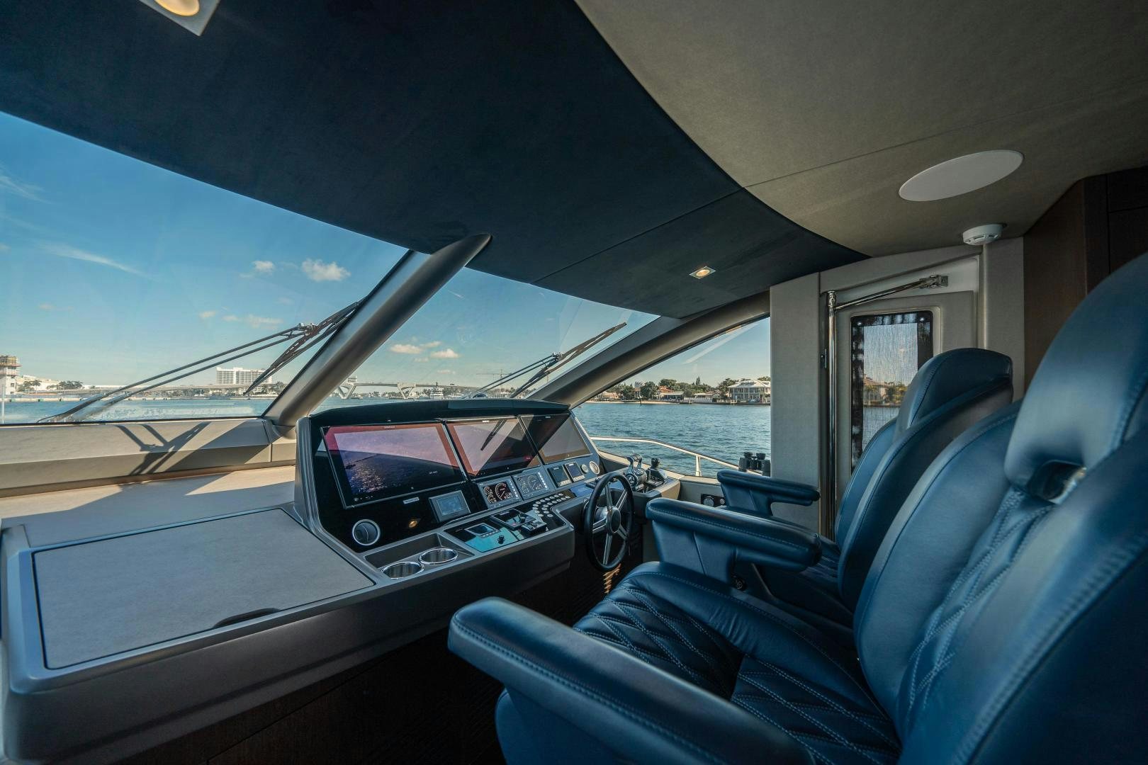 inside of a car aboard Life for Sale Yacht for Sale