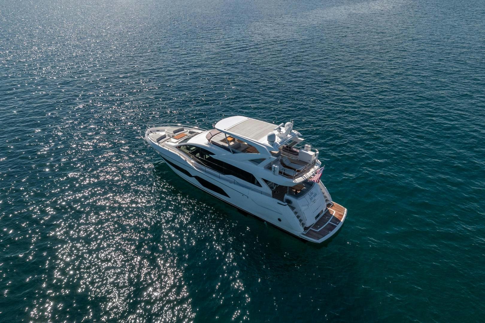 a boat in the water aboard Life for Sale Yacht for Sale