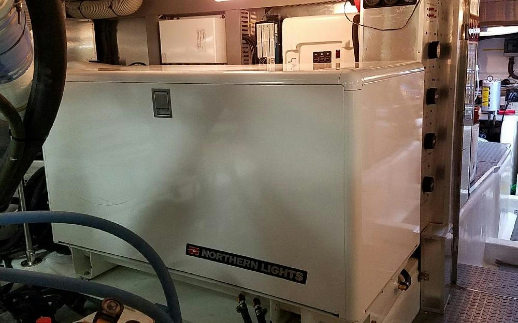 a silver box with a label on it aboard GOWIN PLACES IV Yacht for Sale