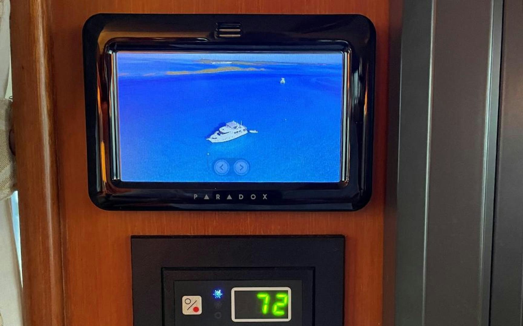 a black rectangular electronic device aboard GOWIN PLACES IV Yacht for Sale