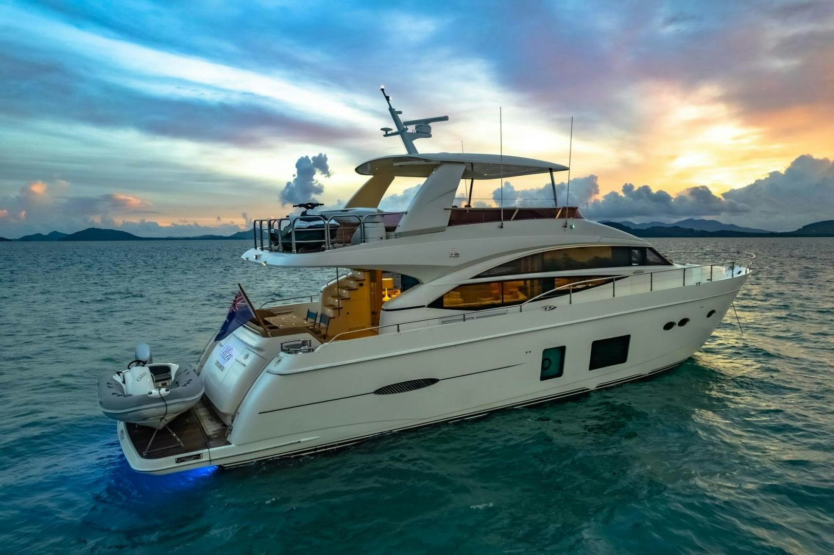 a boat in the water aboard GIFZY Yacht for Sale