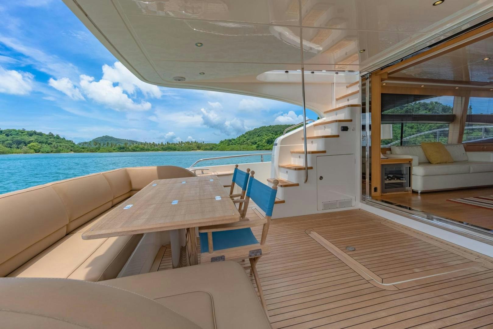 a boat on a deck aboard GIFZY Yacht for Sale