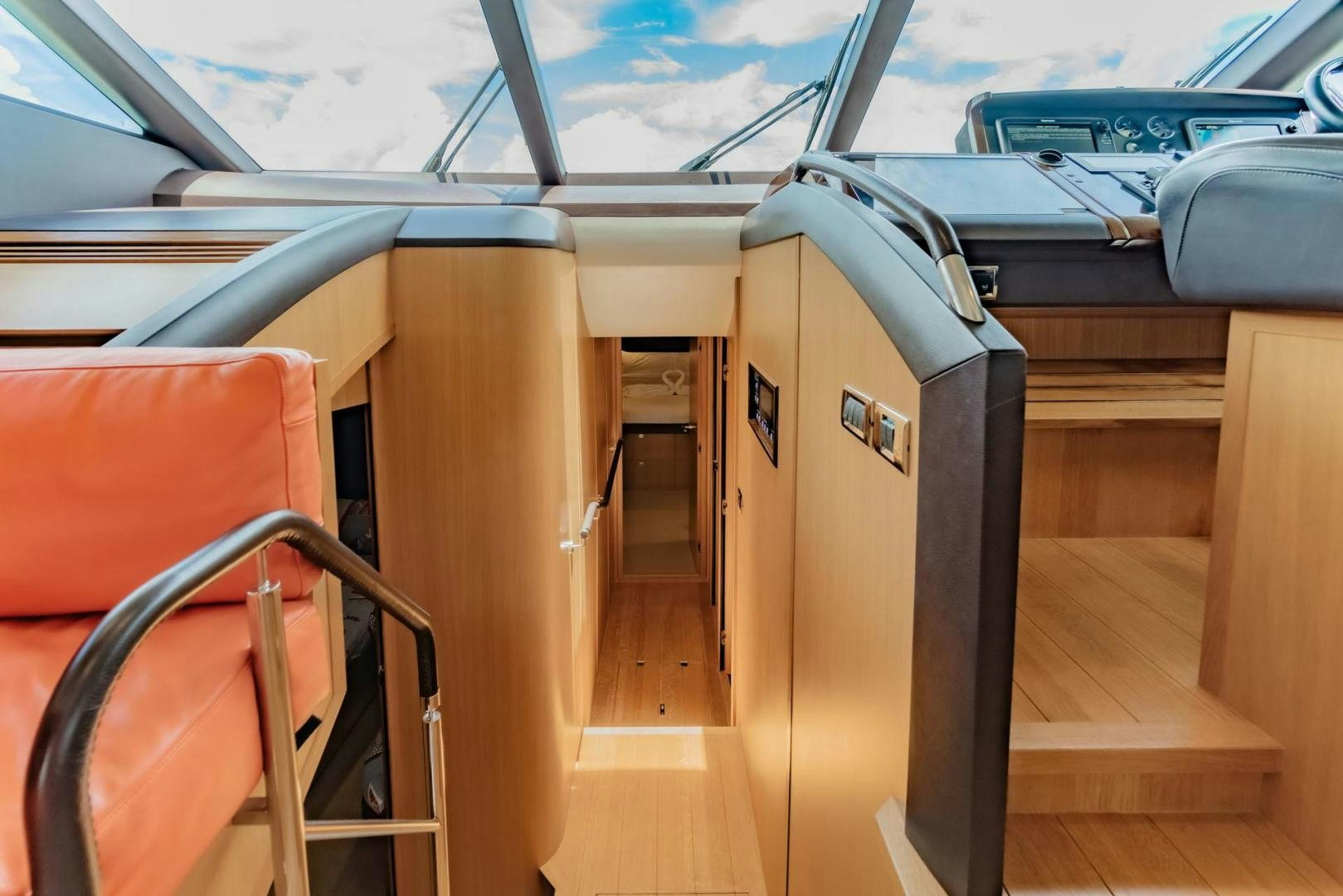 inside of a vehicle aboard GIFZY Yacht for Sale