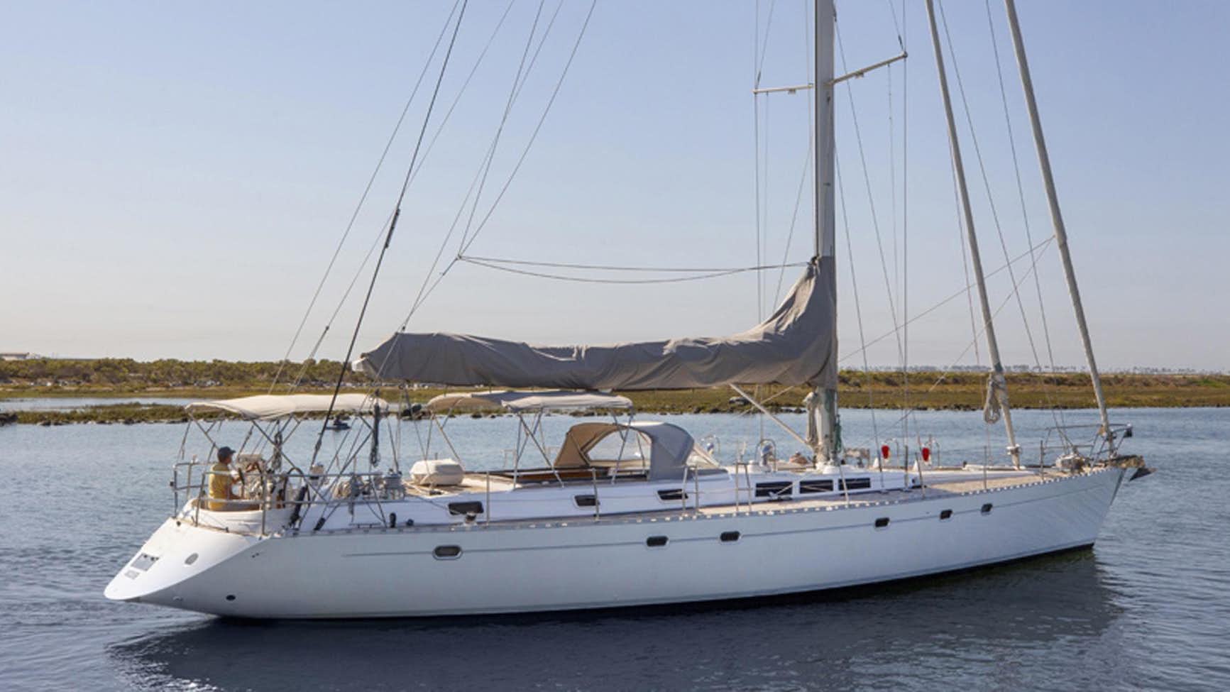 a boat on the water aboard EYAHNE Yacht for Sale
