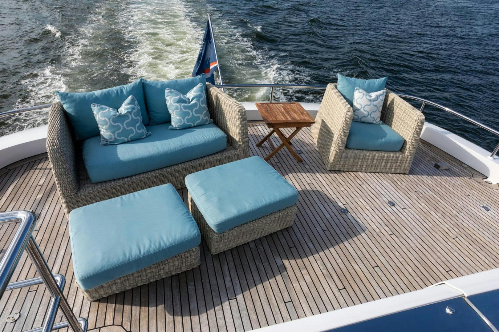 a boat on the water aboard PURA VIDA Yacht for Sale