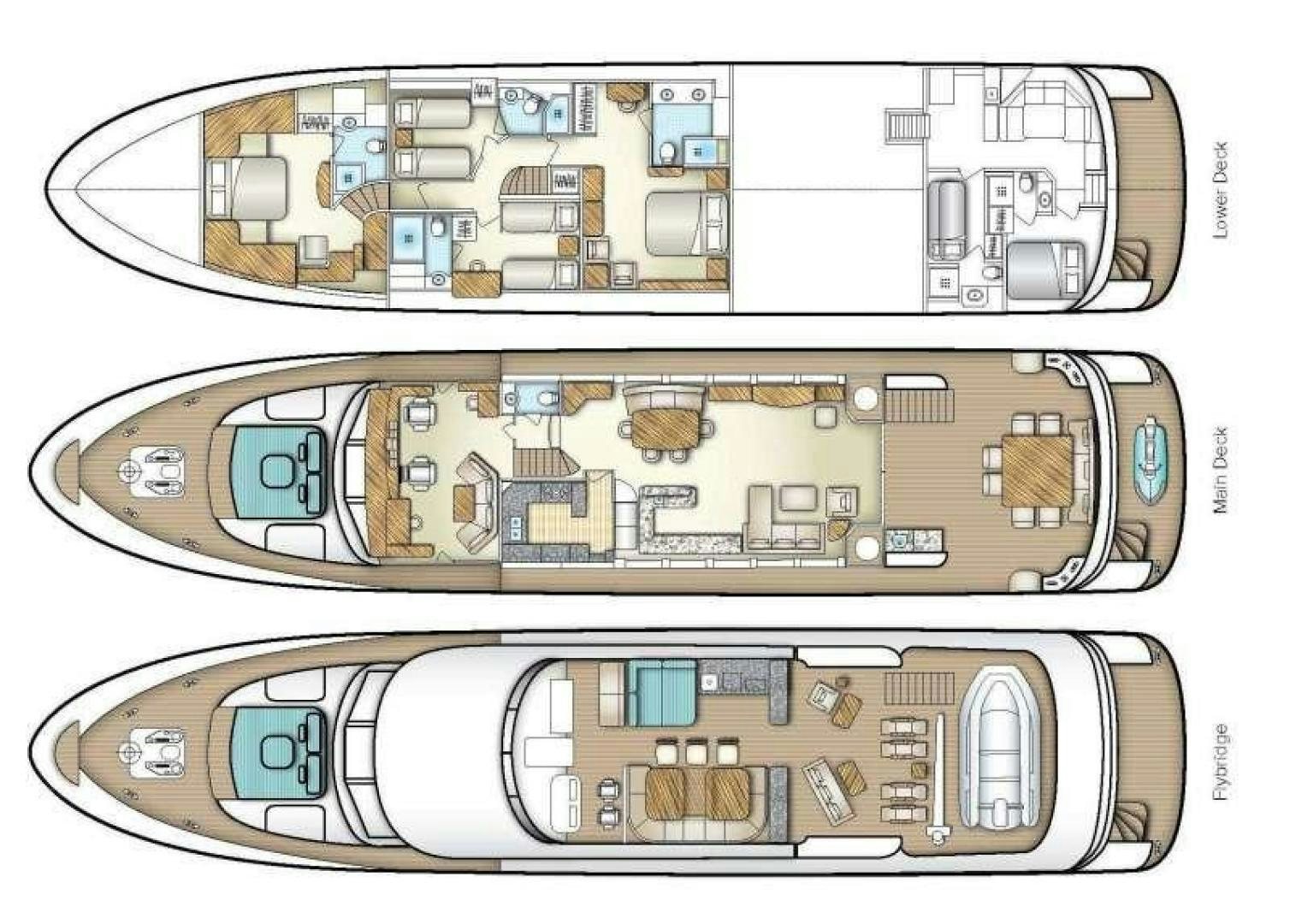 diagram, engineering drawing aboard PURA VIDA Yacht for Sale