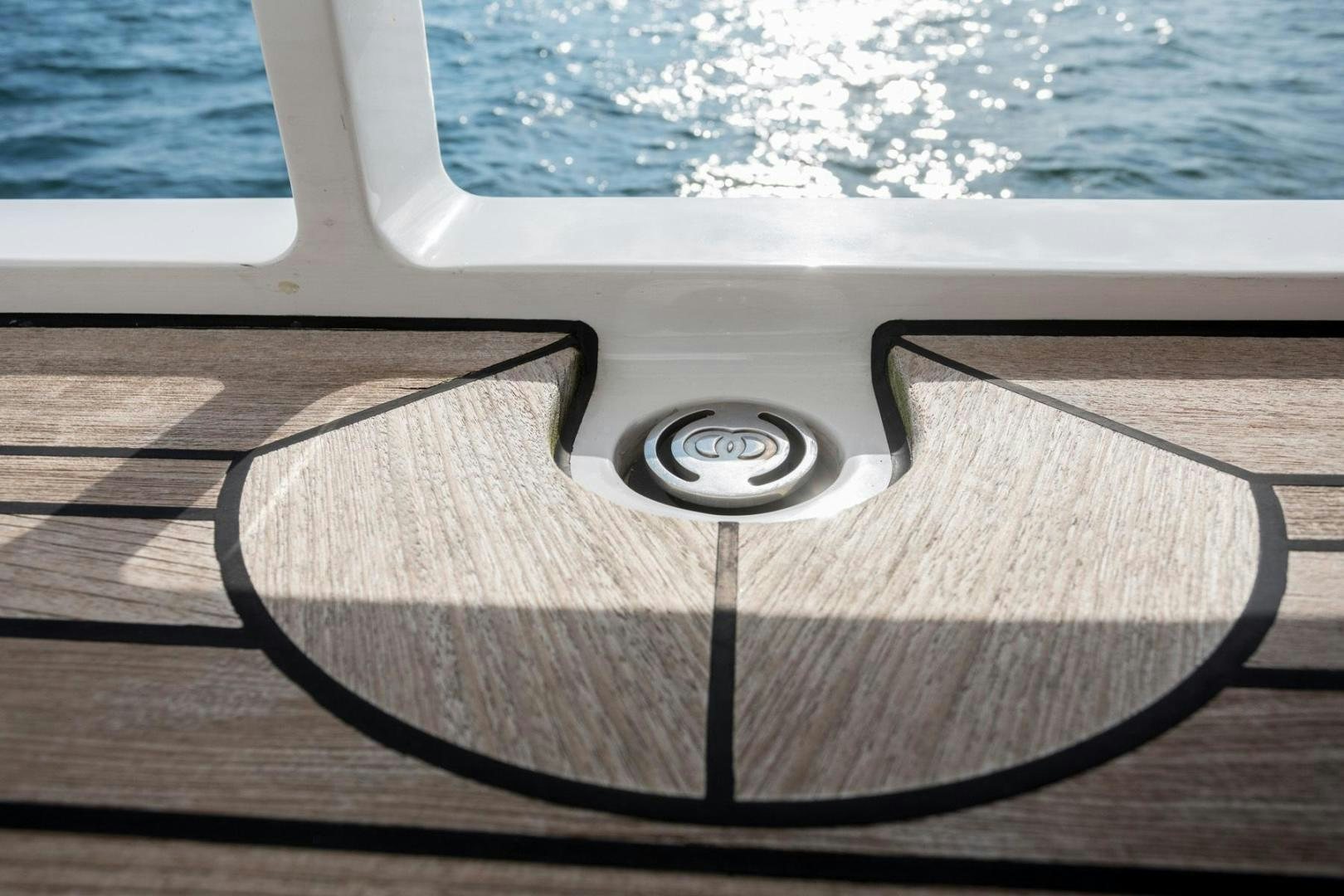 a record on a table aboard PURA VIDA Yacht for Sale