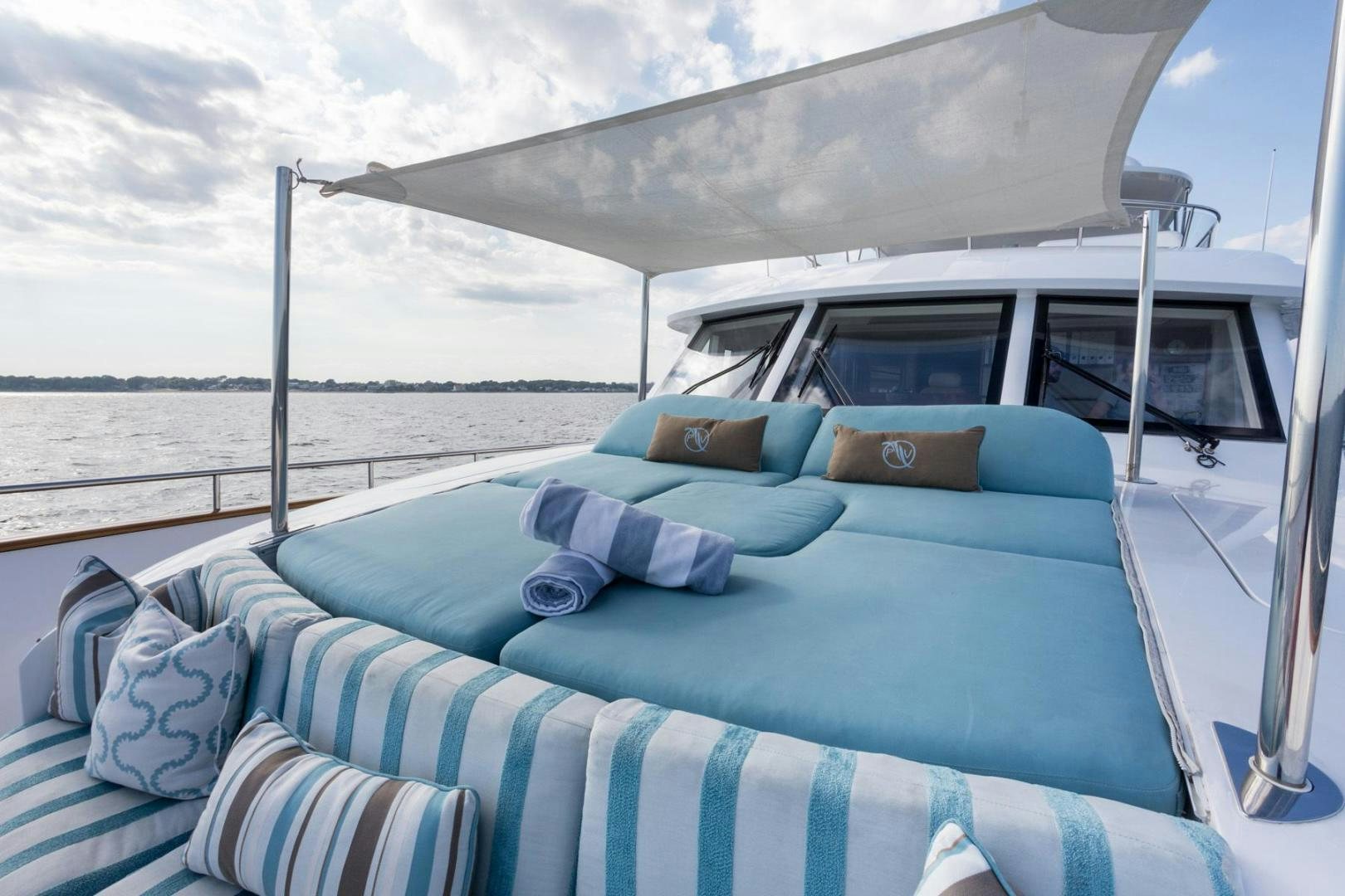 a boat on the water aboard PURA VIDA Yacht for Sale