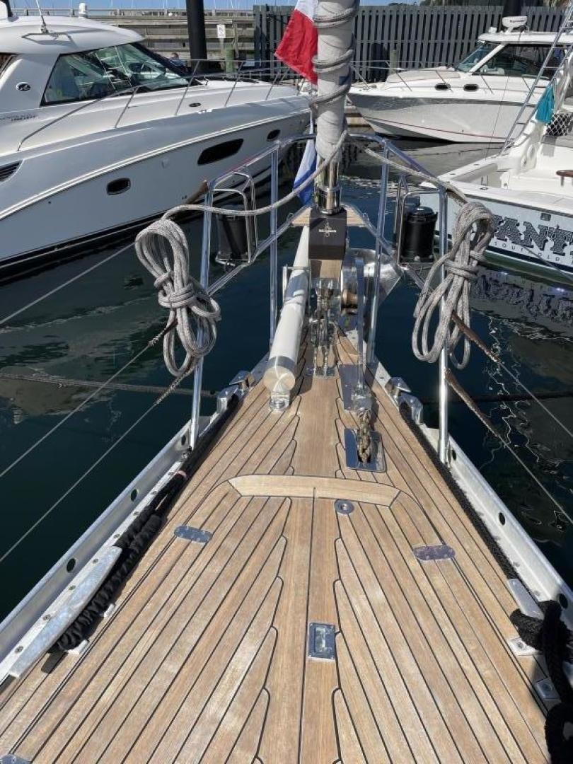 a boat docked at a pier aboard DISCO LEMONADE Yacht for Sale
