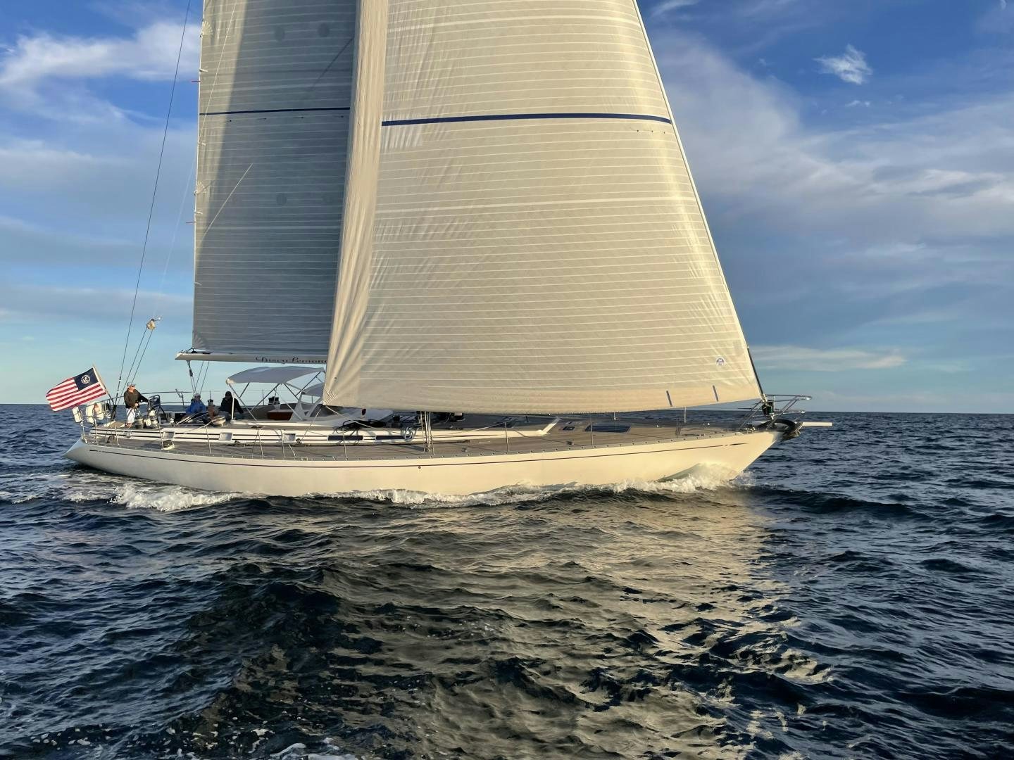 a sailboat on the water aboard DISCO LEMONADE Yacht for Sale