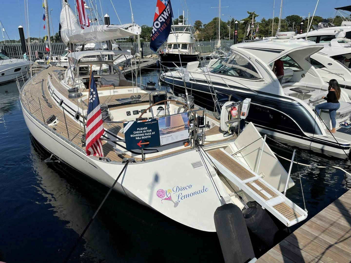 a boat on the water aboard DISCO LEMONADE Yacht for Sale
