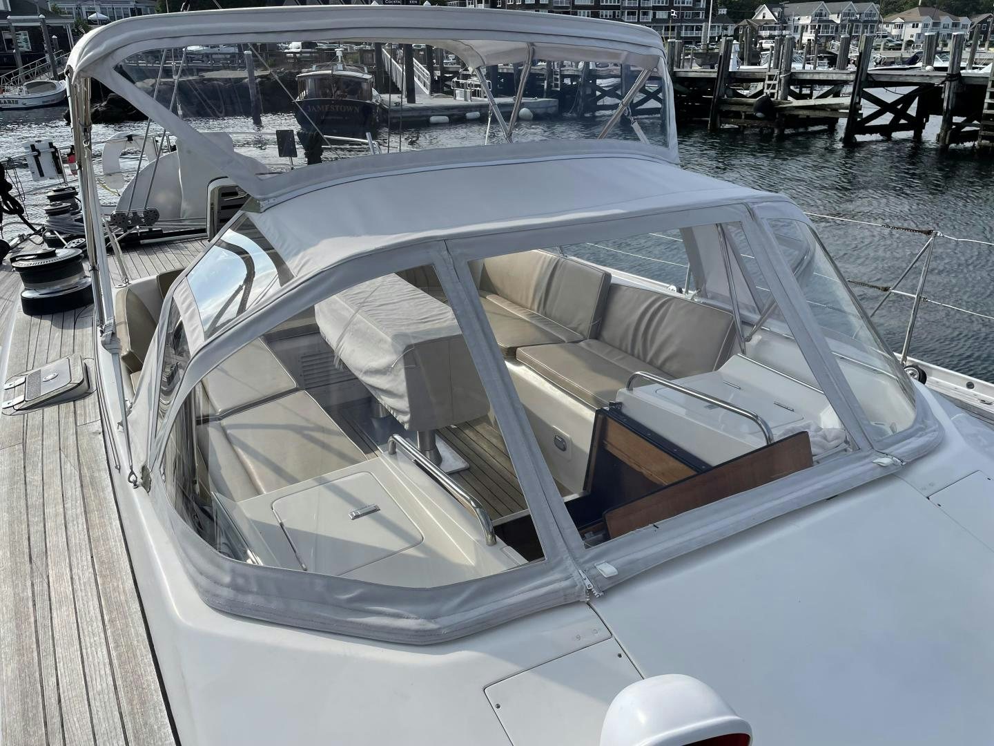 the inside of a boat aboard DISCO LEMONADE Yacht for Sale