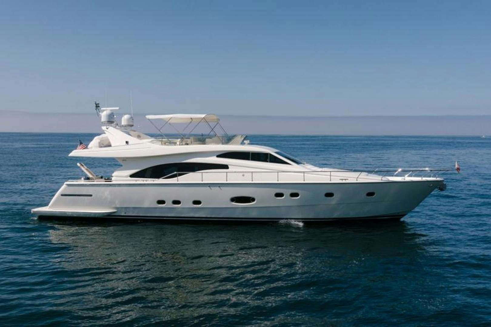 a white yacht in the water aboard LIVING LIFE Yacht for Sale