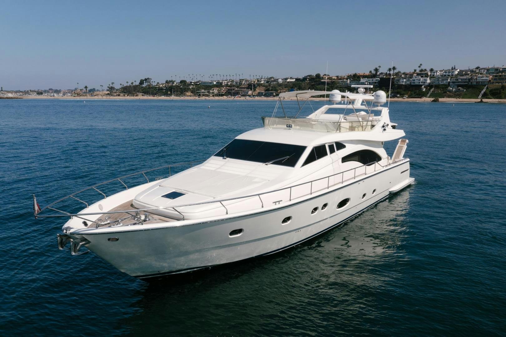 a white yacht in the water aboard LIVING LIFE Yacht for Sale