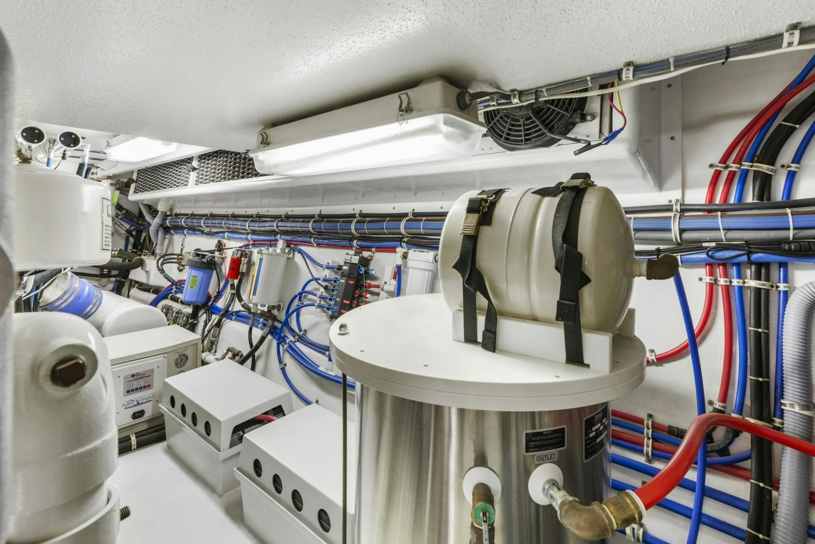 a machine with wires and tubes aboard RILASSARI Yacht for Sale