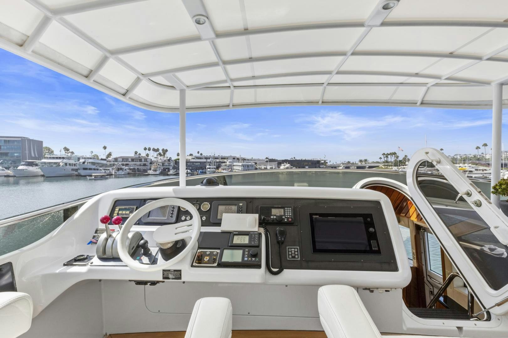 the cockpit of a plane aboard RILASSARI Yacht for Sale