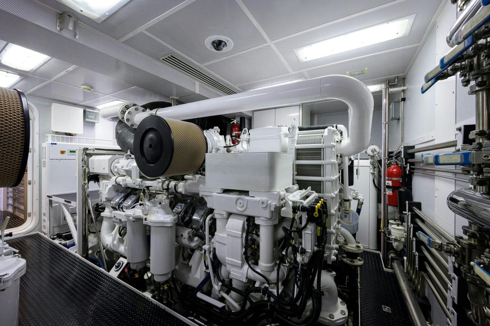 a machine in a room aboard LADY JJ Yacht for Sale
