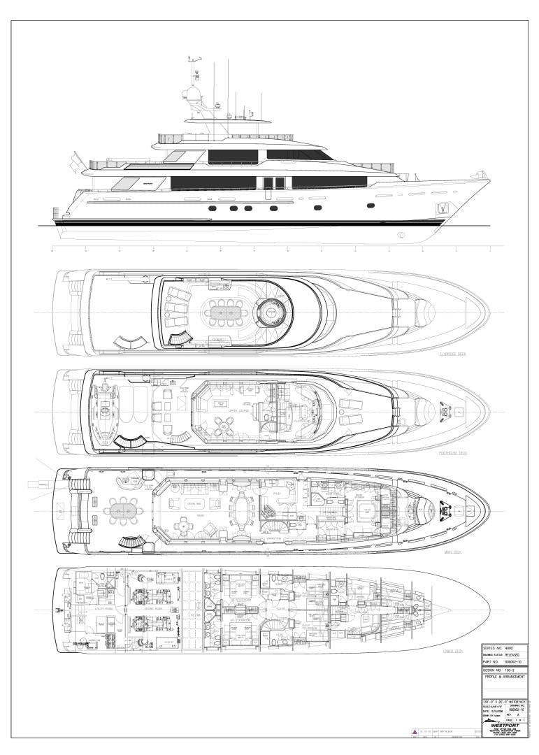 diagram, engineering drawing aboard LADY JJ Yacht for Sale