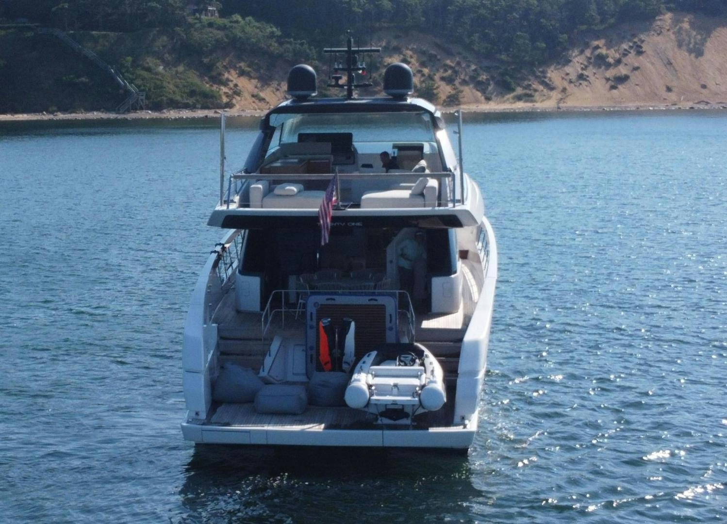 a boat in the water aboard Twenty One Yacht for Sale