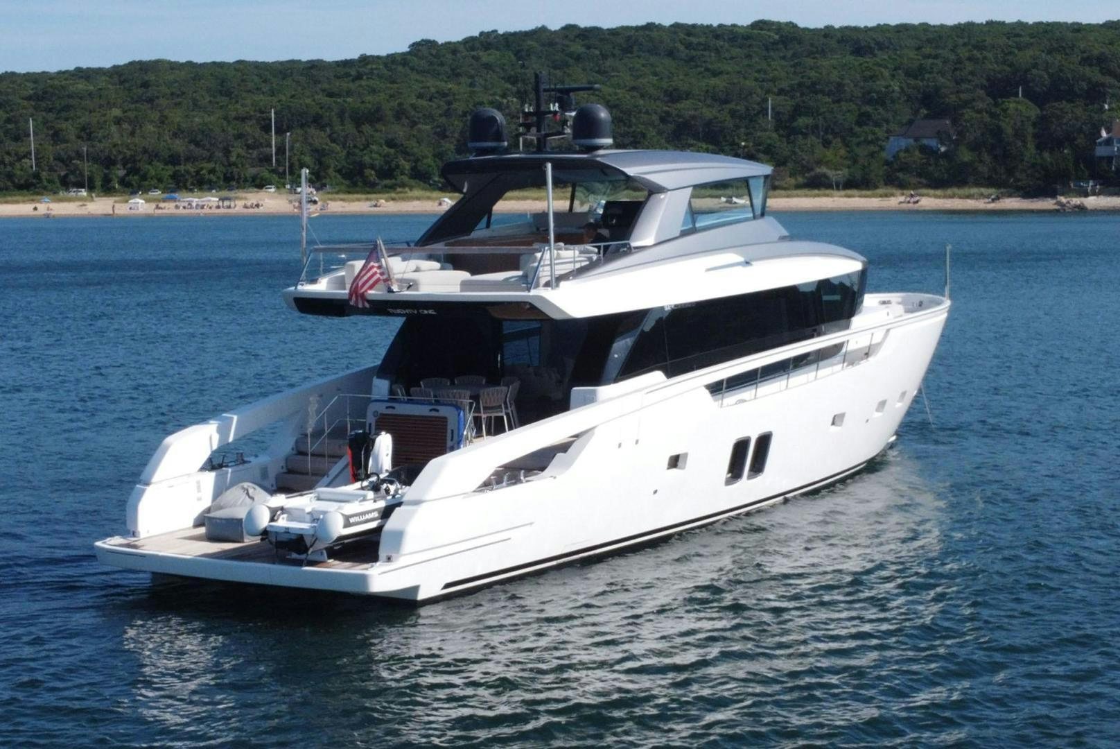 a boat on the water aboard Twenty One Yacht for Sale