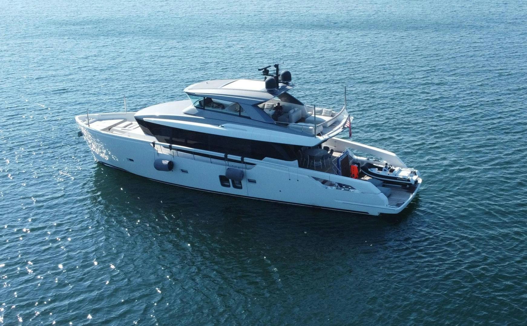 a boat in the water aboard Twenty One Yacht for Sale