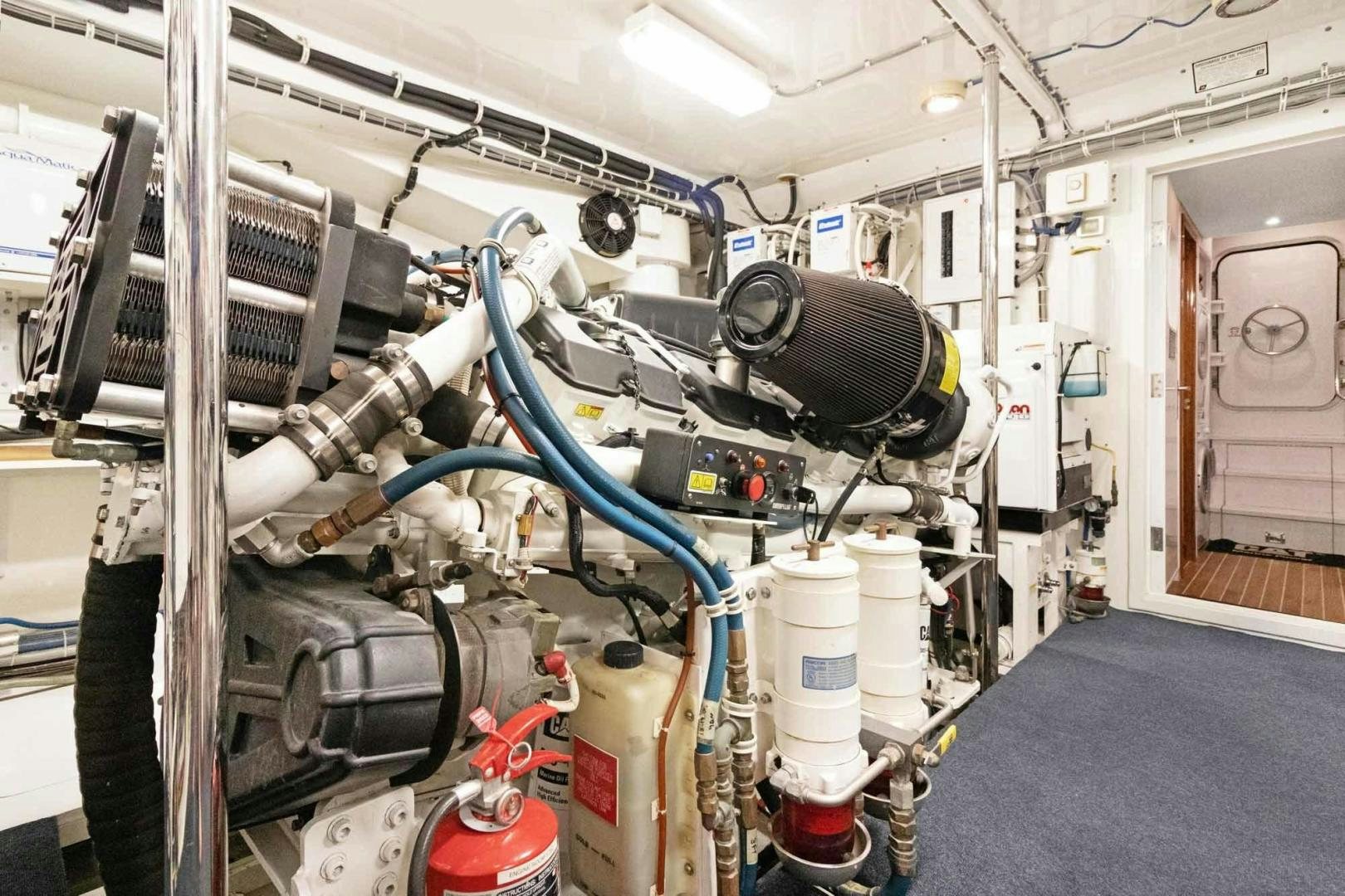 a machine with wires aboard SEMPER FI Yacht for Sale