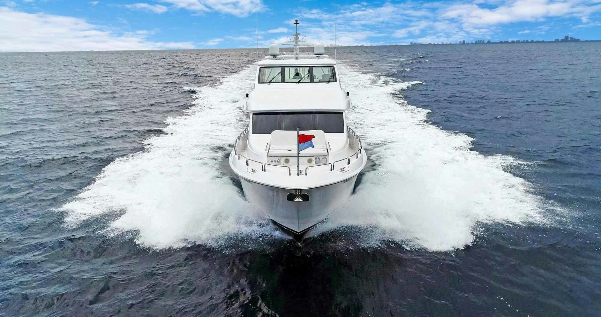 a boat on the water aboard SEMPER FI Yacht for Sale