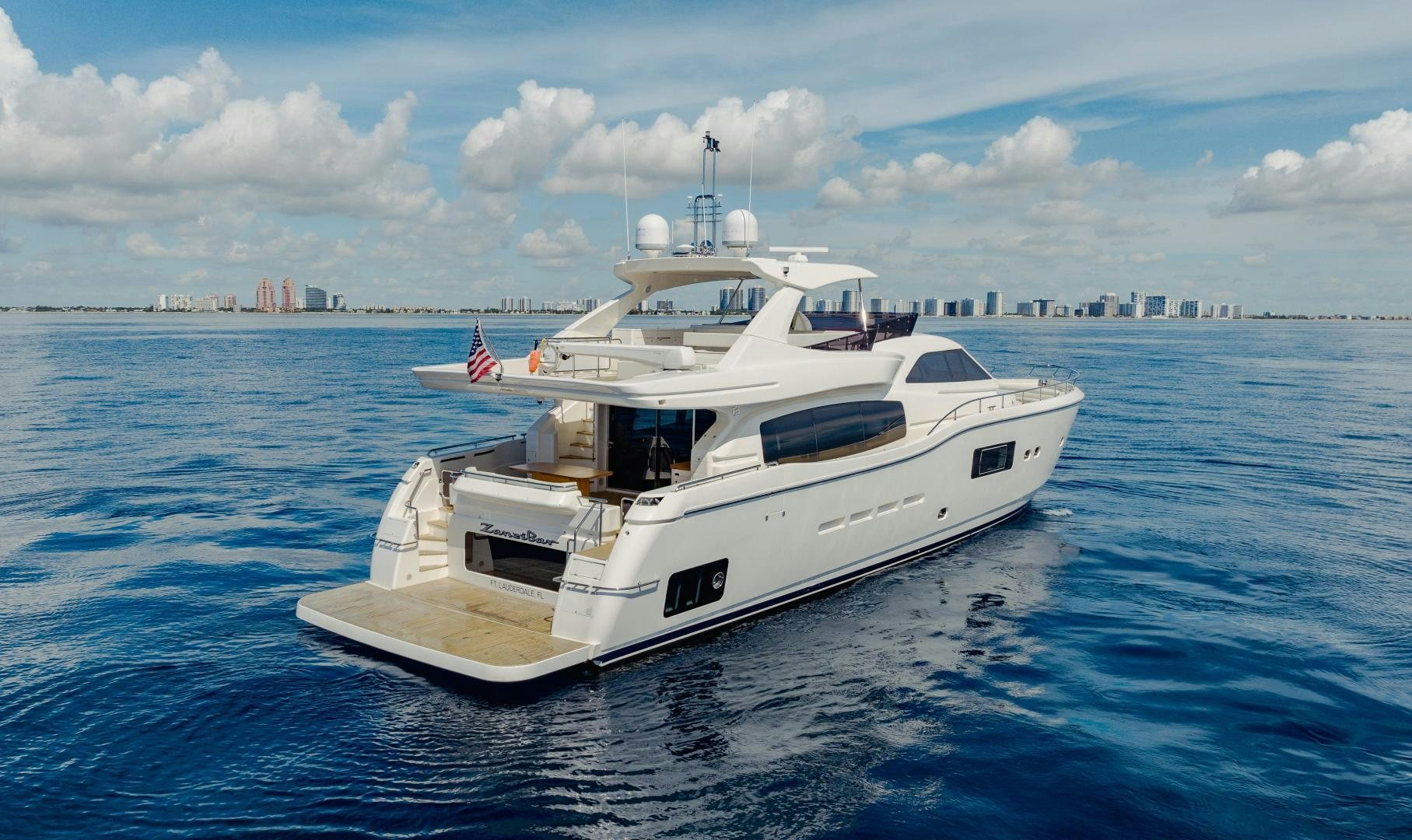 a boat in the water aboard SHE RUNS WET Yacht for Sale