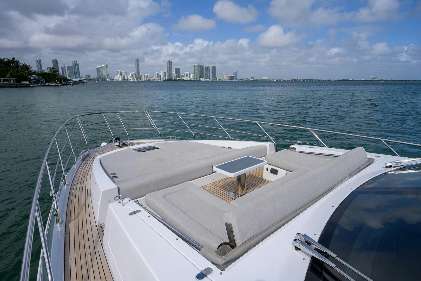 a boat on the water aboard CRIMSON Yacht for Sale