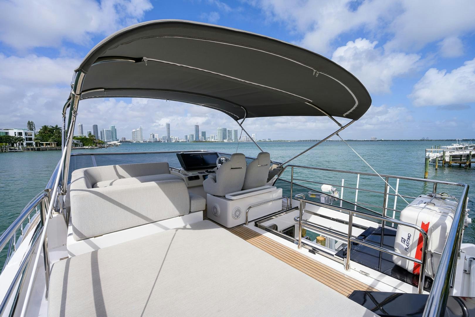 a boat on the water aboard CRIMSON Yacht for Sale