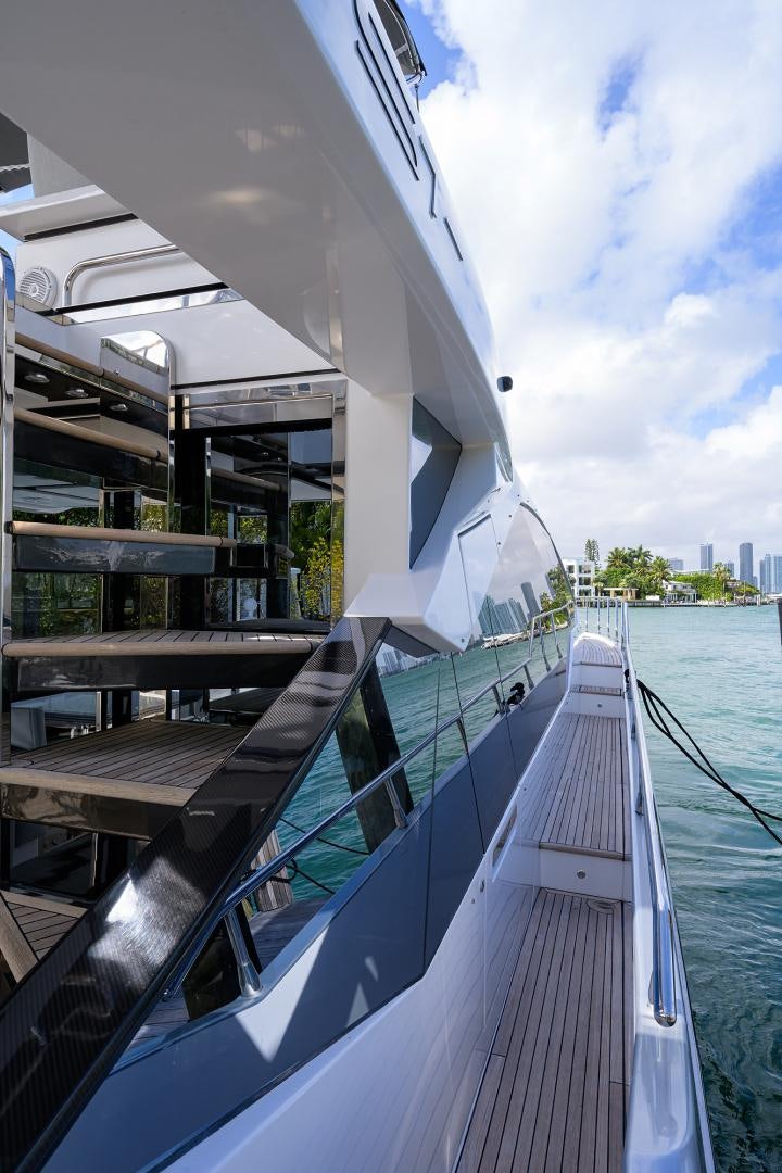 a boat on the water aboard CRIMSON Yacht for Sale