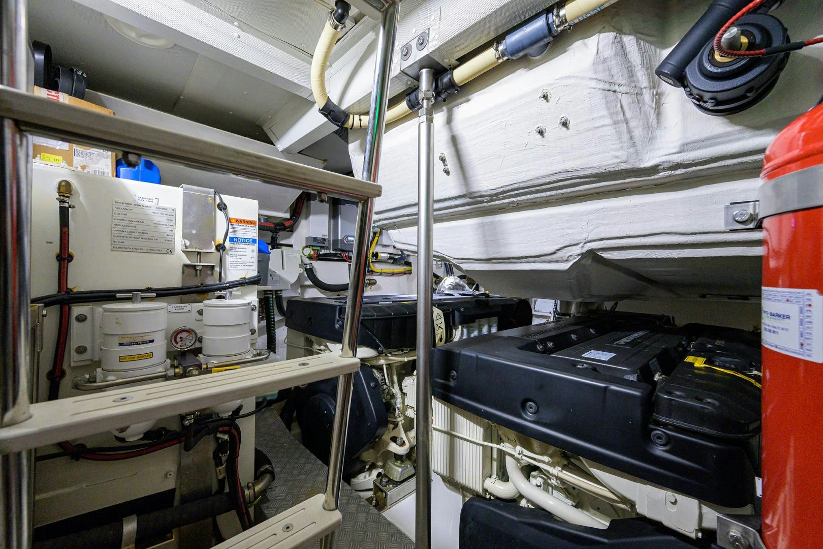a room with machinery aboard CRIMSON Yacht for Sale