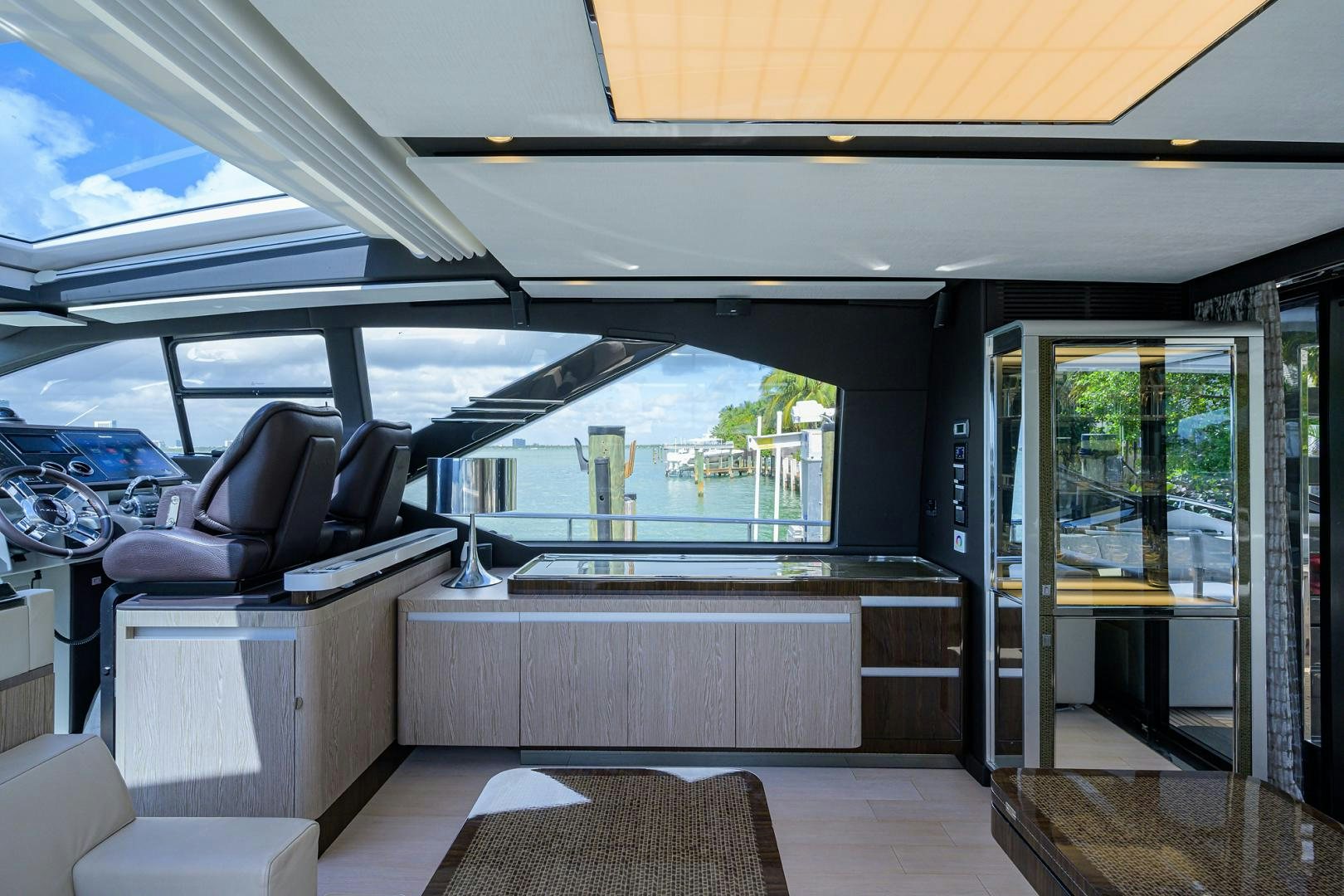 inside of a bus aboard CRIMSON Yacht for Sale