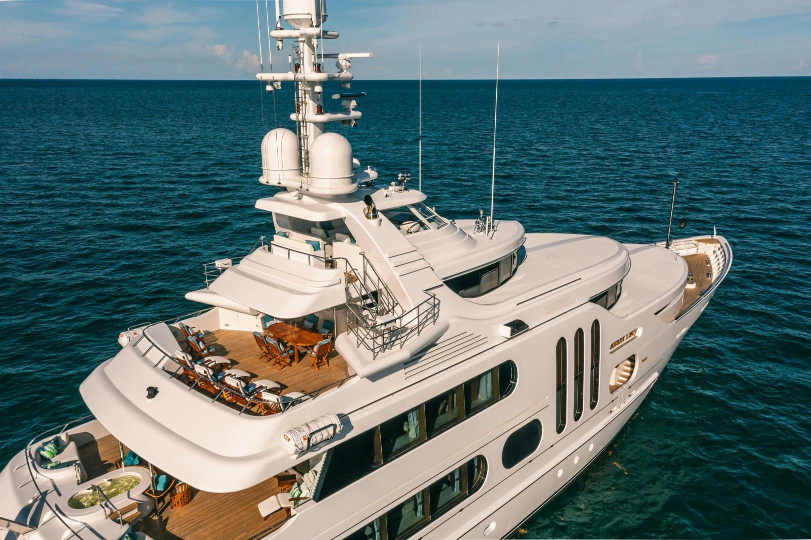 a boat in the water aboard GALLANT LADY Yacht for Sale
