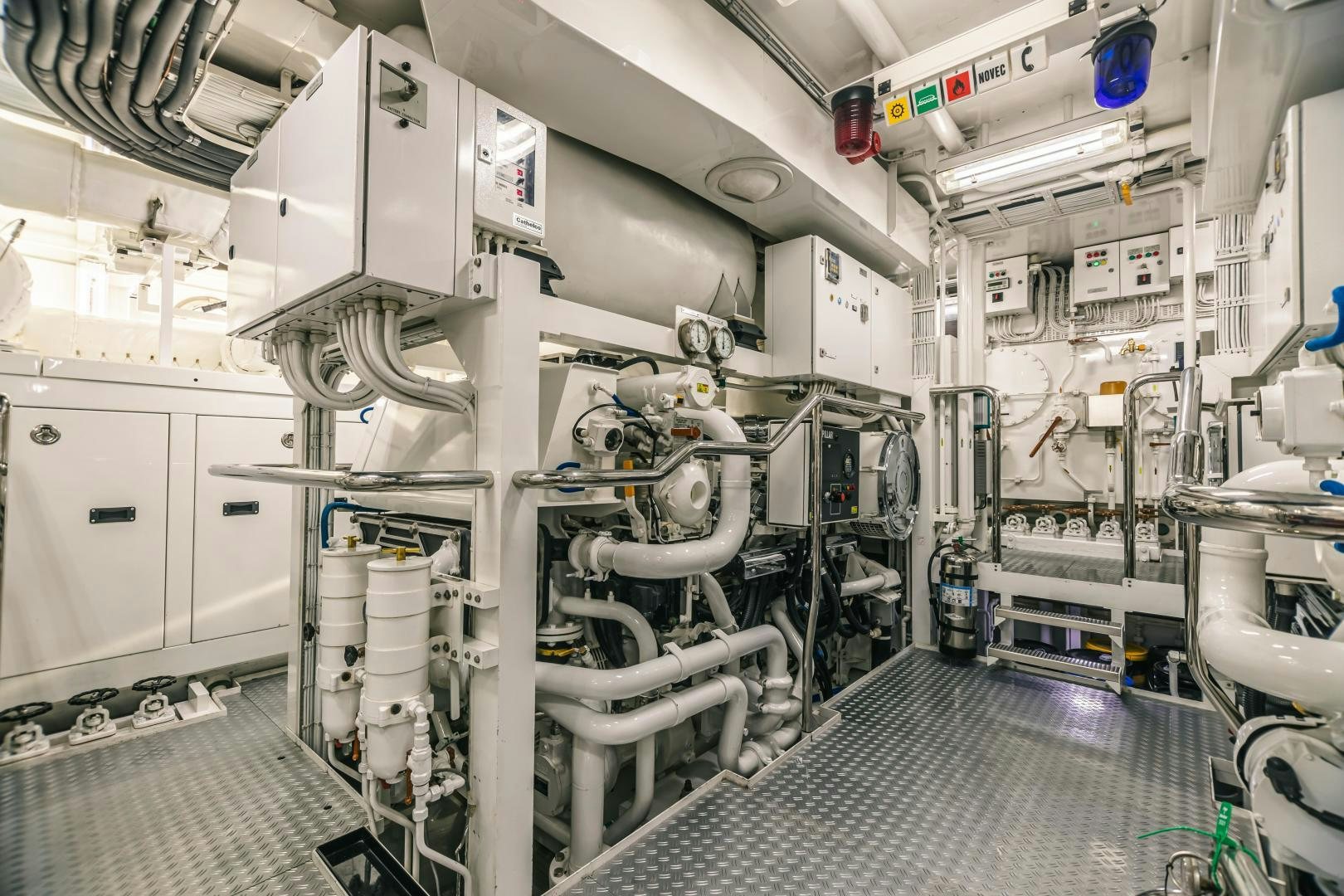 a room with machinery aboard GALLANT LADY Yacht for Sale
