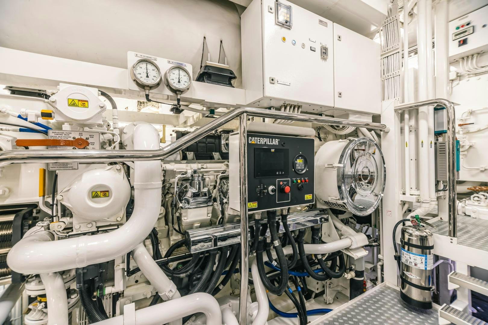 a room with machinery aboard GALLANT LADY Yacht for Sale